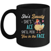 She's Beauty She's Grace Farmer Chicken Lady Girl Lover Mug | teecentury
