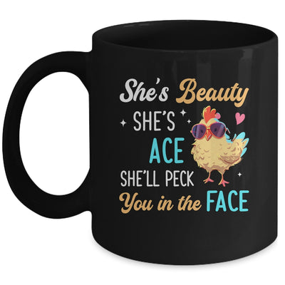 She's Beauty She's Grace Farmer Chicken Lady Girl Lover Mug | teecentury