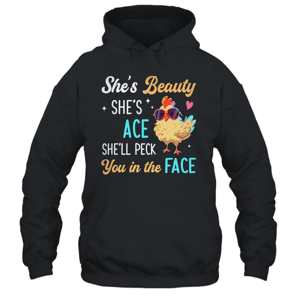 She's Beauty She's Grace Farmer Chicken Lady Girl Lover Shirt & Tank Top | teecentury