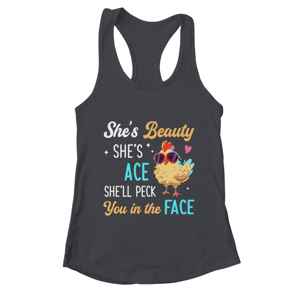 She's Beauty She's Grace Farmer Chicken Lady Girl Lover Shirt & Tank Top | teecentury