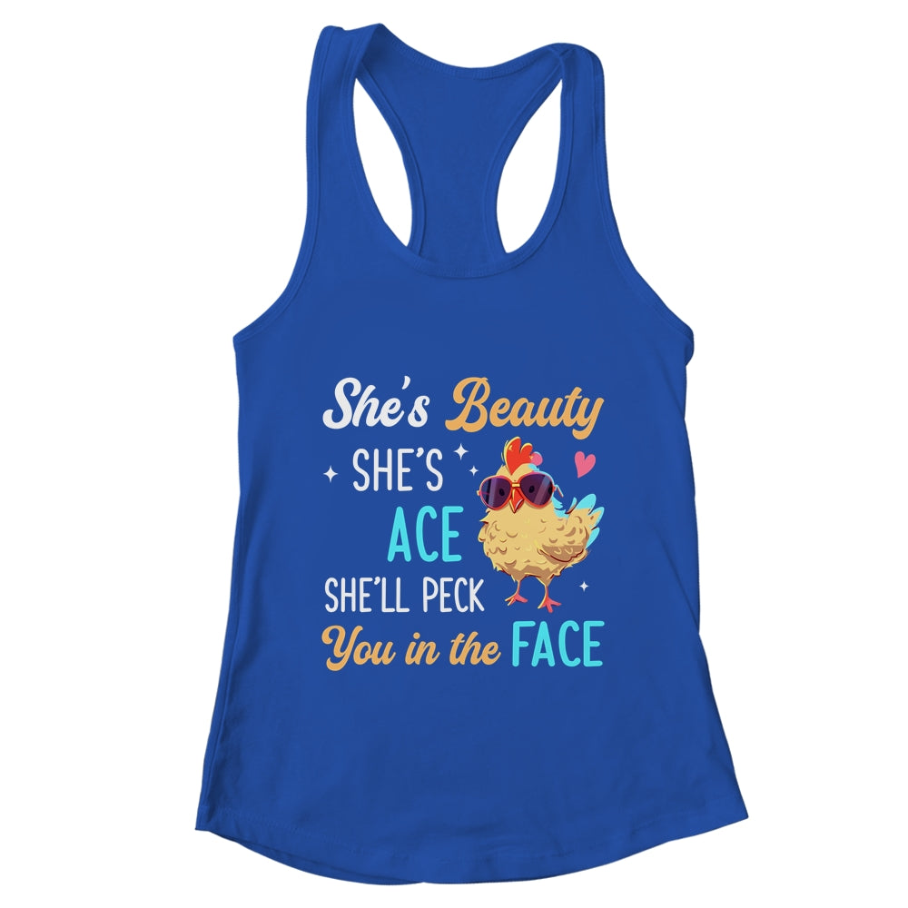 She's Beauty She's Grace Farmer Chicken Lady Girl Lover Shirt & Tank Top | teecentury