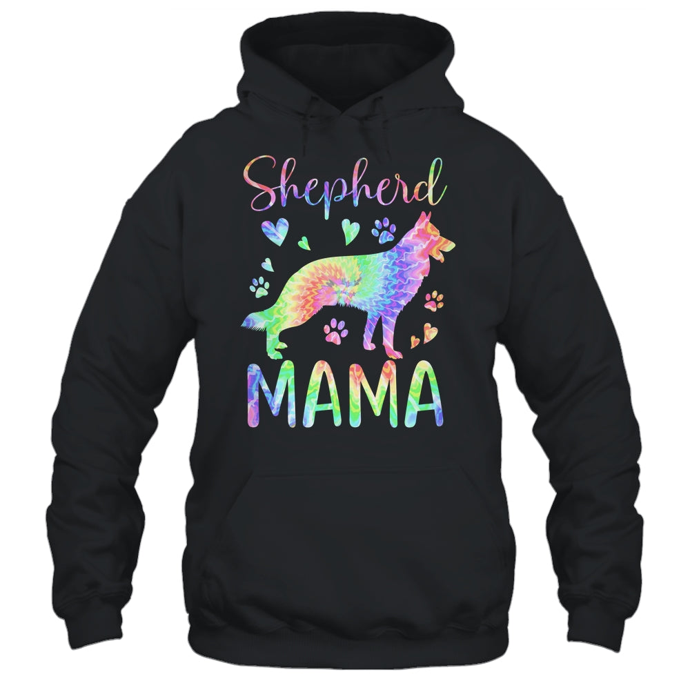 Shepherd Mama Colorful Tie Dye German Shepherd Dog Mom Shirt & Tank Top | teecentury