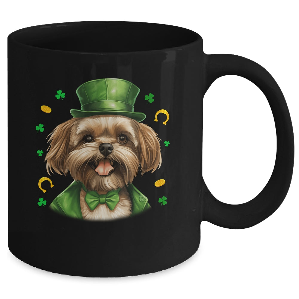 Shih Tzu St Patricks Day Leprechaun Shamrock Irish Mug | teecentury