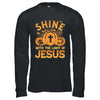 Shine With The Light Of Jesus Christian Halloween Pumpkin Shirt & Hoodie | teecentury