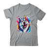 Siberian Husky Mom Lover Puppy Dog Watercolor Tie Dye Painting Shirt & Tank Top | teecentury