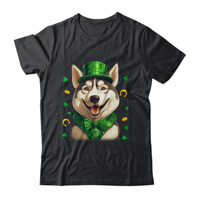 Siberian Husky St Patricks Day Leprechaun Shamrock Irish Shirt & Hoodie | teecentury