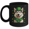 Siberian Husky St Patricks Day Leprechaun Shamrock Irish Mug | teecentury