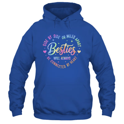 Side By Side Or Miles Apart Besties Will Always Be By Heart Shirt & Tank Top | teecentury