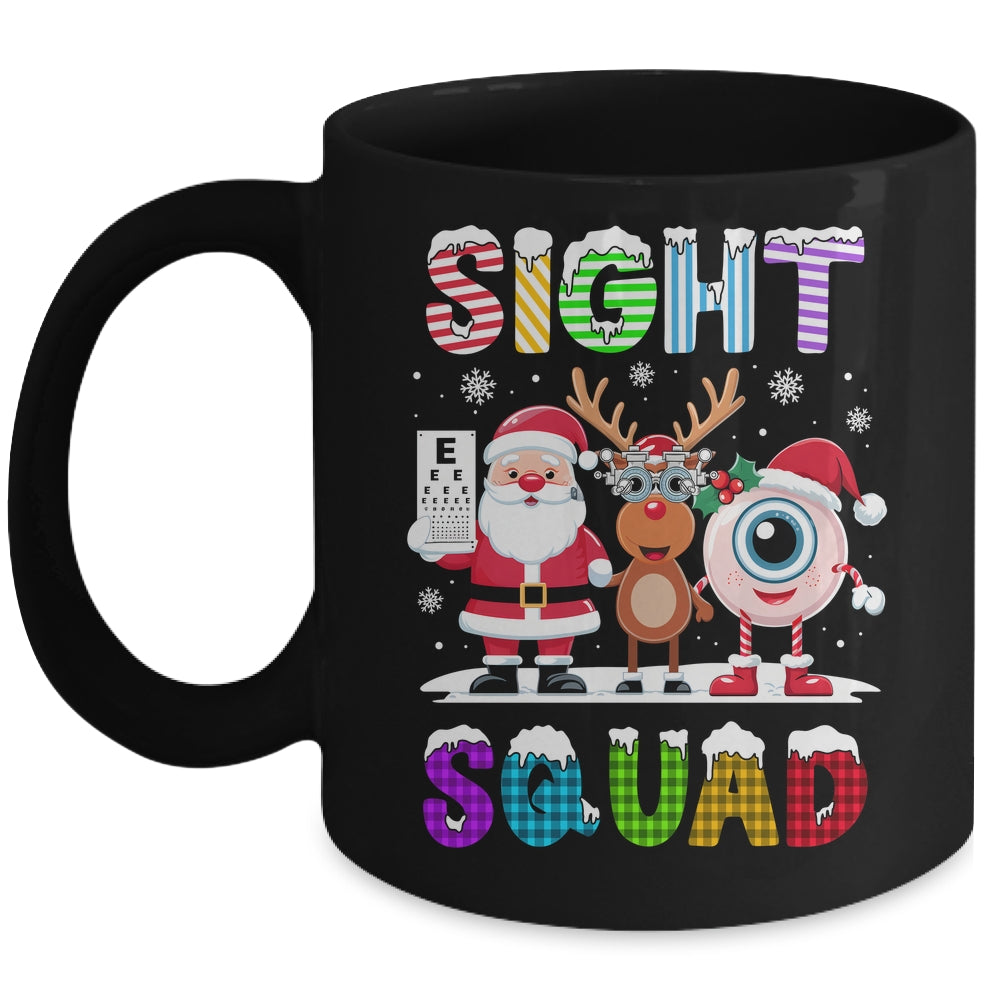 Sight Squad Christmas Optometrist Eye Doctor Xmas Funny Mug | teecentury