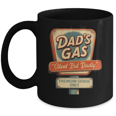 Silent But Dadly Funny Father's Day Fart Dad Farting Vintage Mug | teecentury