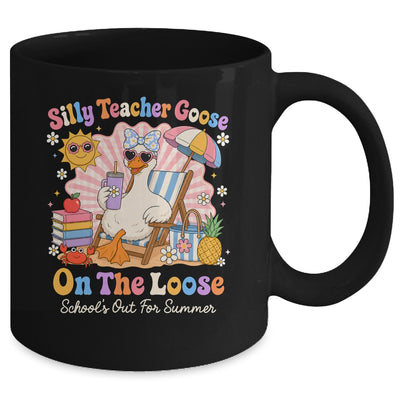 Silly Teacher Goose On The Loose Last Day Of School Summer Mug | teecentury