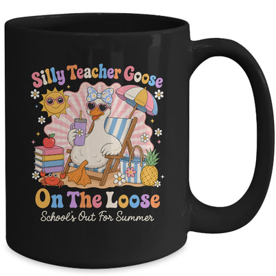 Silly Teacher Goose On The Loose Last Day Of School Summer Mug | teecentury