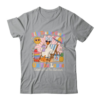 Silly Teacher Goose On The Loose Last Day Of School Summer Shirt & Hoodie | teecentury