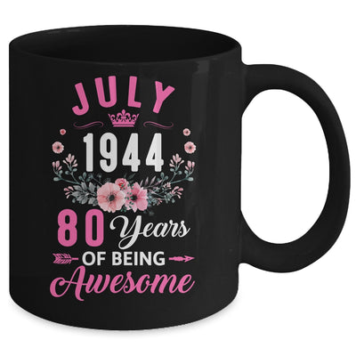 Since 1944 80 Years Old July 80th Birthday Women Mug | teecentury