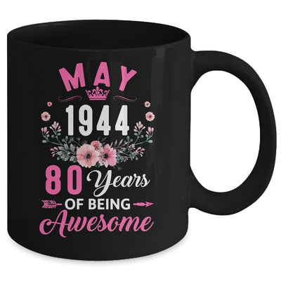 Since 1944 80 Years Old May 80th Birthday Women Mug | teecentury