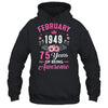 Since 1949 75 Years Old February 75th Birthday Women Shirt & Tank Top | teecentury