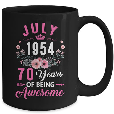 Since 1954 70 Years Old July 70th Birthday Women Mug | teecentury