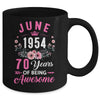 Since 1954 70 Years Old June 70th Birthday Women Mug | teecentury