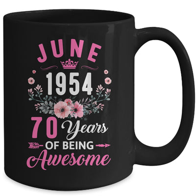 Since 1954 70 Years Old June 70th Birthday Women Mug | teecentury