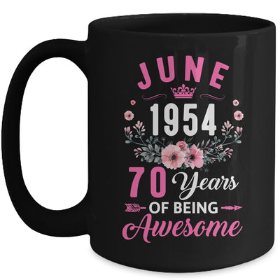 Since 1954 70 Years Old June 70th Birthday Women Mug | teecentury