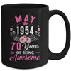 Since 1954 70 Years Old May 70th Birthday Women Mug | teecentury