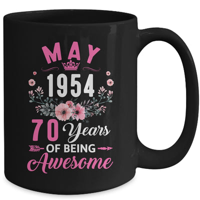 Since 1954 70 Years Old May 70th Birthday Women Mug | teecentury