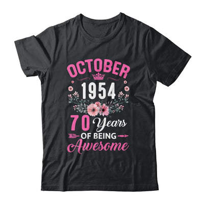 Since 1954 70 Years Old October 70th Birthday Women Shirt & Tank Top | teecentury