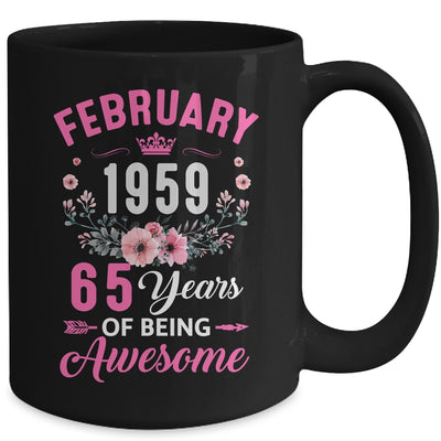 Since 1959 65 Years Old February 65th Birthday Women Mug | teecentury