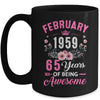 Since 1959 65 Years Old February 65th Birthday Women Mug | teecentury