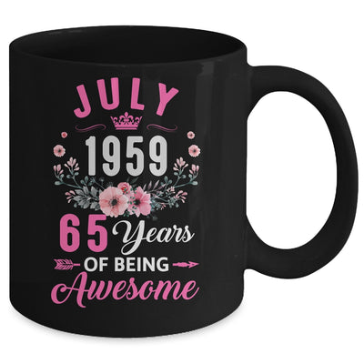 Since 1959 65 Years Old July 65th Birthday Women Mug | teecentury