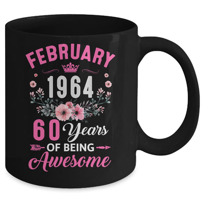 Since 1964 60 Years Old February 60th Birthday Women Mug | teecentury