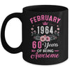 Since 1964 60 Years Old February 60th Birthday Women Mug | teecentury