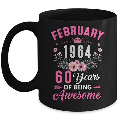 Since 1964 60 Years Old February 60th Birthday Women Mug | teecentury