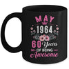 Since 1964 60 Years Old May 60th Birthday Women Mug | teecentury