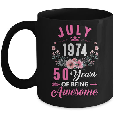 Since 1974 50 Years Old July 50th Birthday Women Mug | teecentury