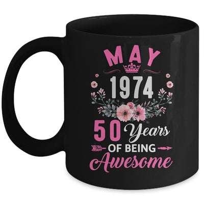 Since 1974 50 Years Old May 50th Birthday Women Mug | teecentury