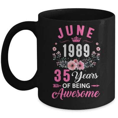 Since 1989 35 Years Old June 35th Birthday Women Mug | teecentury