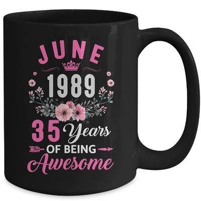 Since 1989 35 Years Old June 35th Birthday Women Mug | teecentury