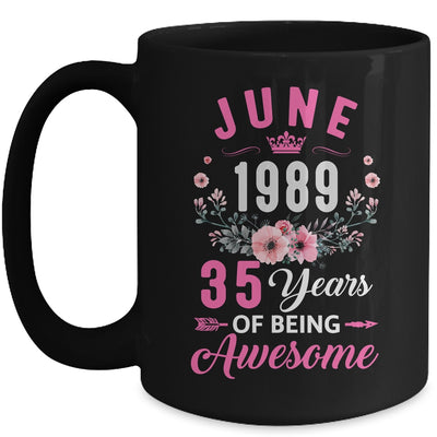 Since 1989 35 Years Old June 35th Birthday Women Mug | teecentury