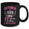 Since 1989 35 Years Old October 35th Birthday Women Mug | teecentury