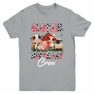 Sister Birthday Crew Farm Cow Birthday Boy Girl Family Youth Shirt | teecentury