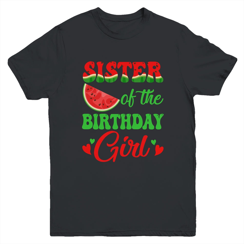 Sister Birthday One In A Melon Watermelon Birthday Girl Youth Shirt | teecentury