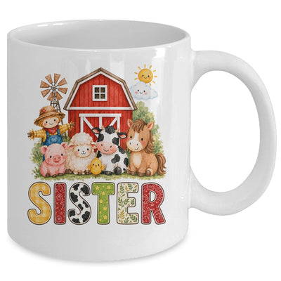 Sister Farm Cow 1St Birthday Girl Boy Matching Family Mug | teecentury