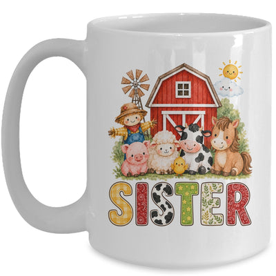 Sister Farm Cow 1St Birthday Girl Boy Matching Family Mug | teecentury
