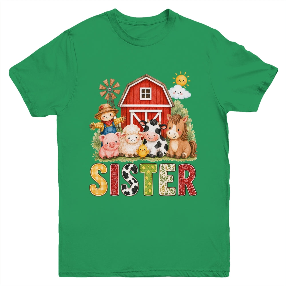 Sister Farm Cow 1St Birthday Girl Boy Matching Family Youth Shirt | teecentury