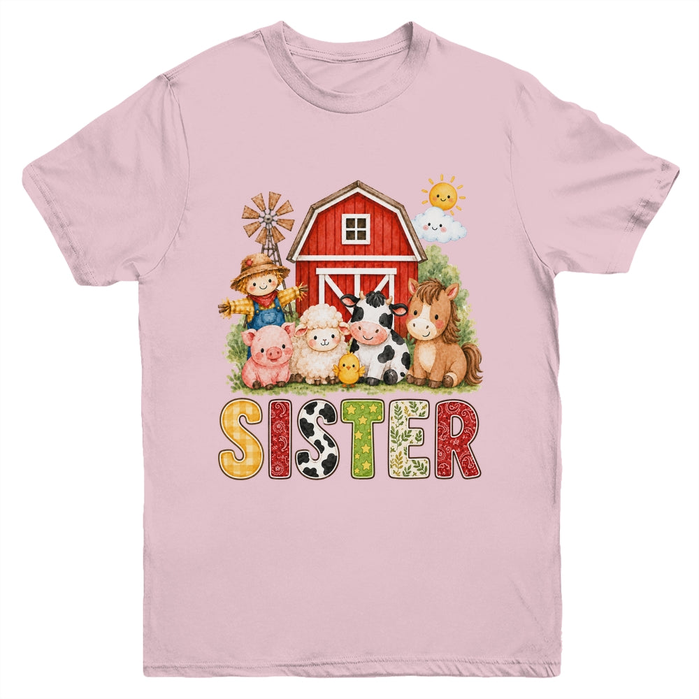 Sister Farm Cow 1St Birthday Girl Boy Matching Family Youth Shirt | teecentury
