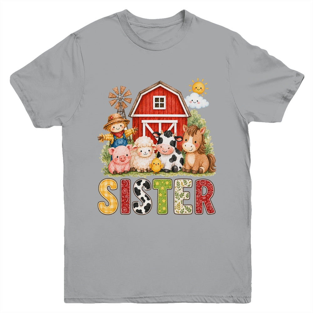 Sister Farm Cow 1St Birthday Girl Boy Matching Family Youth Shirt | teecentury