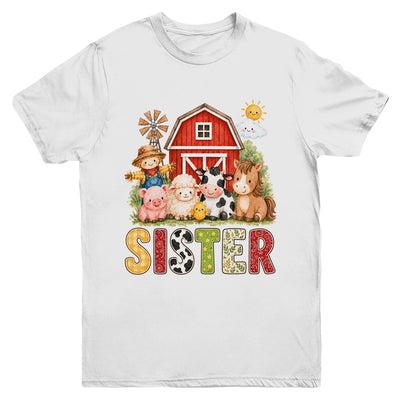 Sister Farm Cow 1St Birthday Girl Boy Matching Family Youth Shirt | teecentury