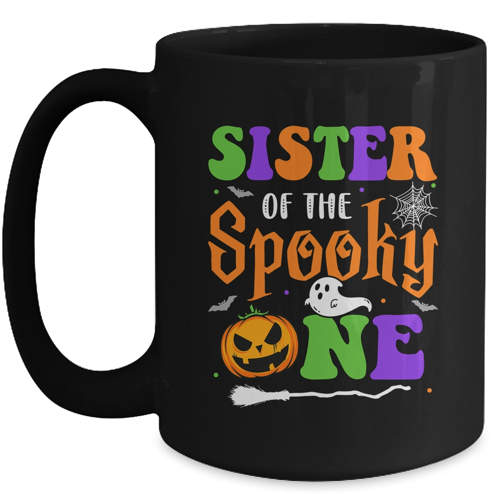 Sister Halloween 1st Birthday Boy Matching Family Spooky One Mug | teecentury