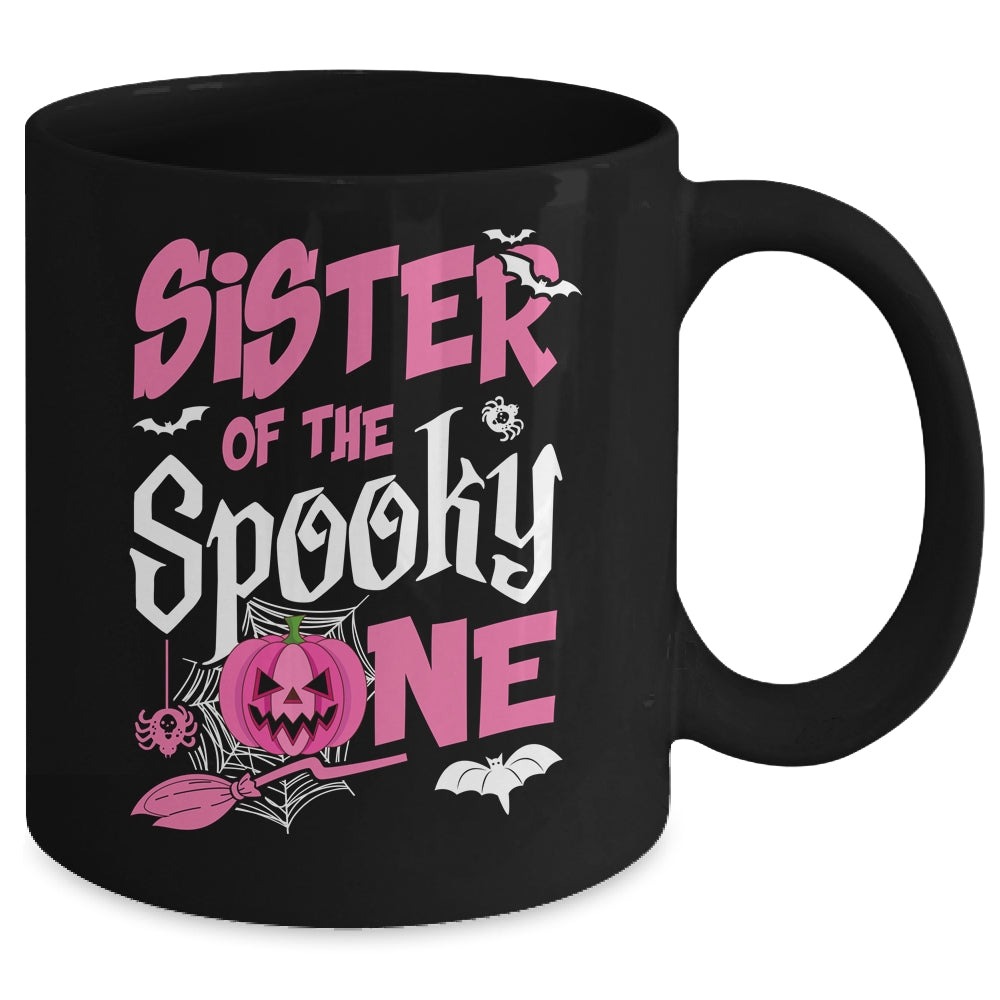 Sister Halloween 1st Birthday Girl Matching Family Spooky Mug | teecentury